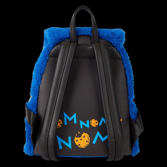 Loungefly Cookie Monster Plush Mini Backpack – Moveable Arms & Hidden Coin Bag! - Picture 8 of 9